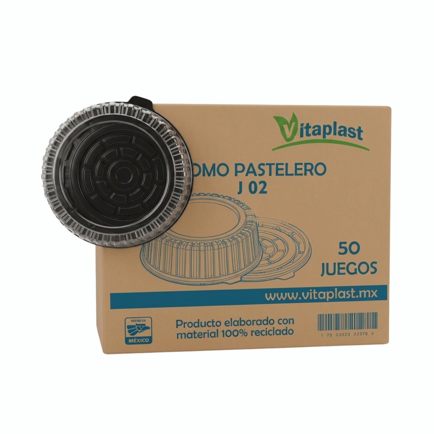 50 PZ DOMO J-02/DB08A-P24 VITAPLAST CAJA