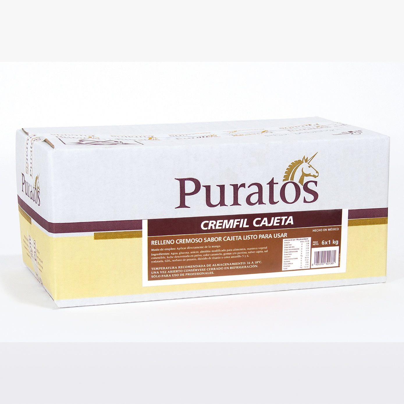 6 KG CREMA CREMFIL PURATOS CAJETA CAJA