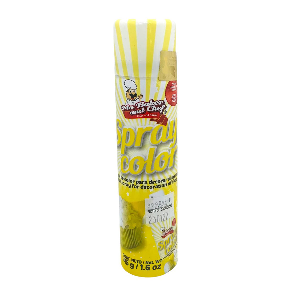 45GR SPRAY MA BAKER COLOR AMARILLO LIMON PIEZA