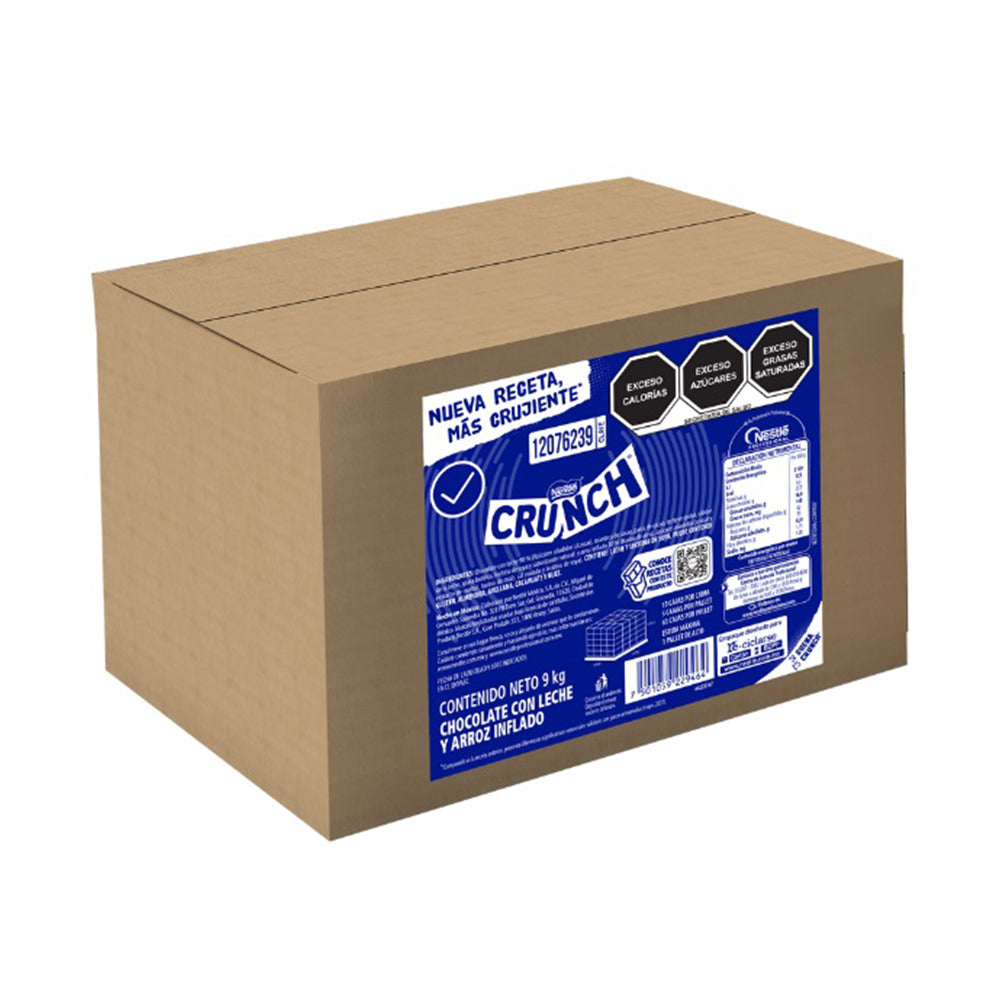 9 KG CHOCOLATE TROZOS CRUNCH CAJA