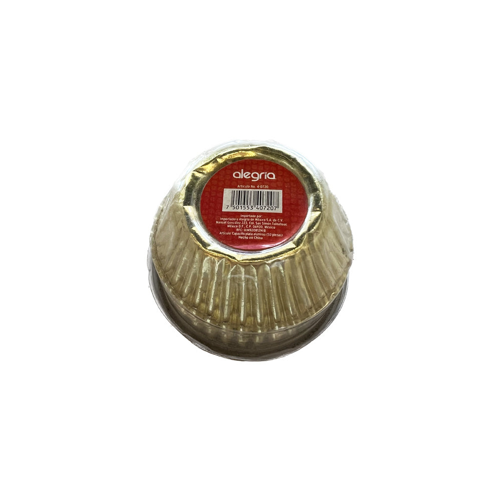 100 PZ CAPACILLO METALICO MINI COLORES ALEGRIA PAQUETE