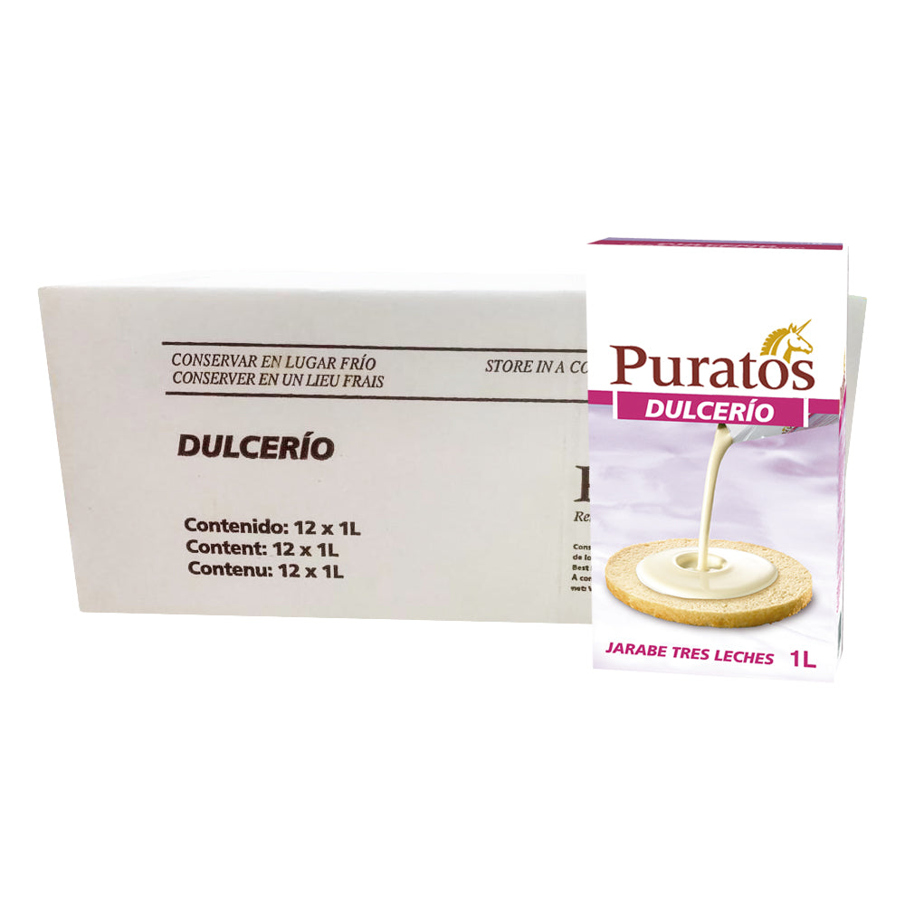12 LT DULCERIO TRES LECHES PURATOS CAJA