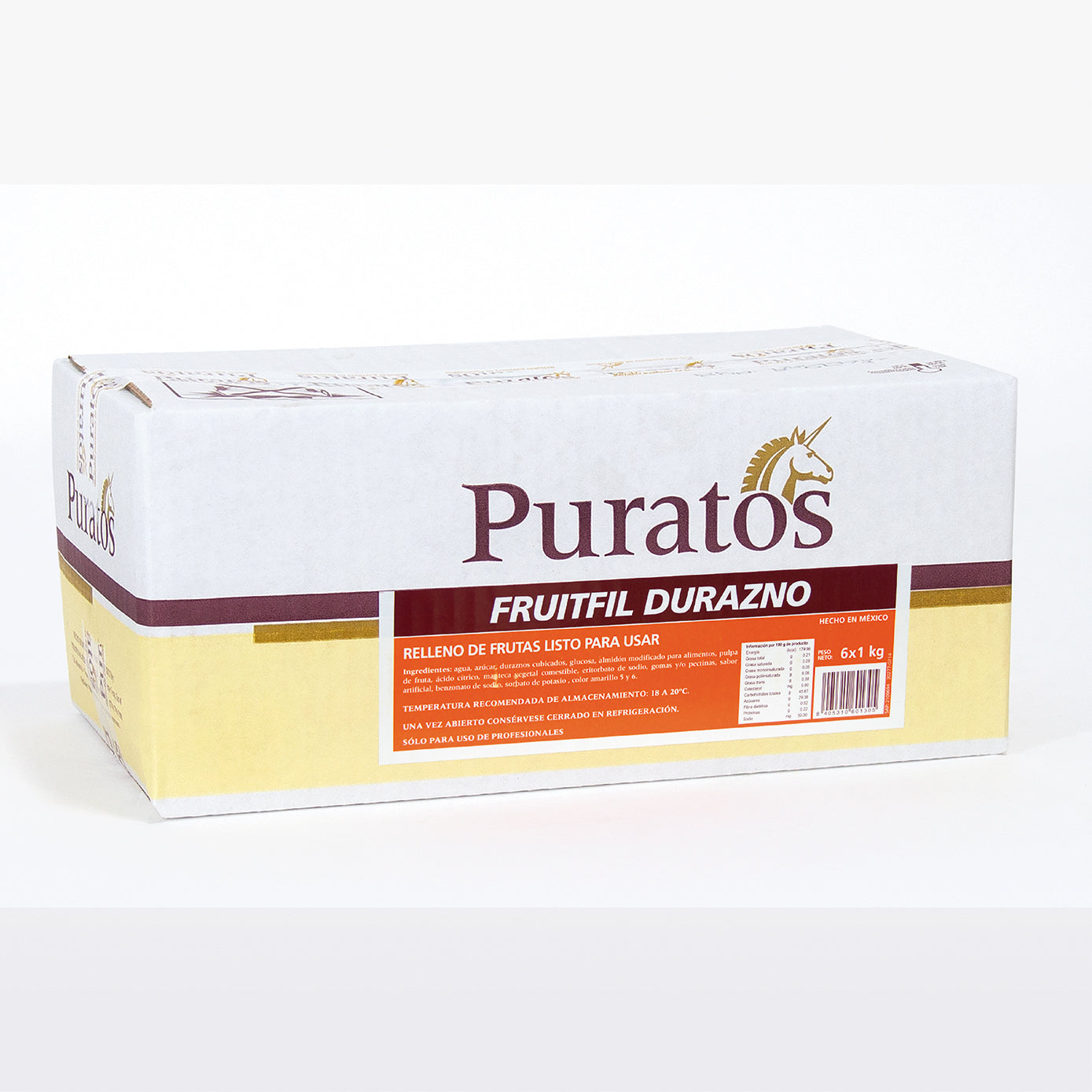 6 KG RELLENO FRUITFIL PURATOS DURAZNO CAJA