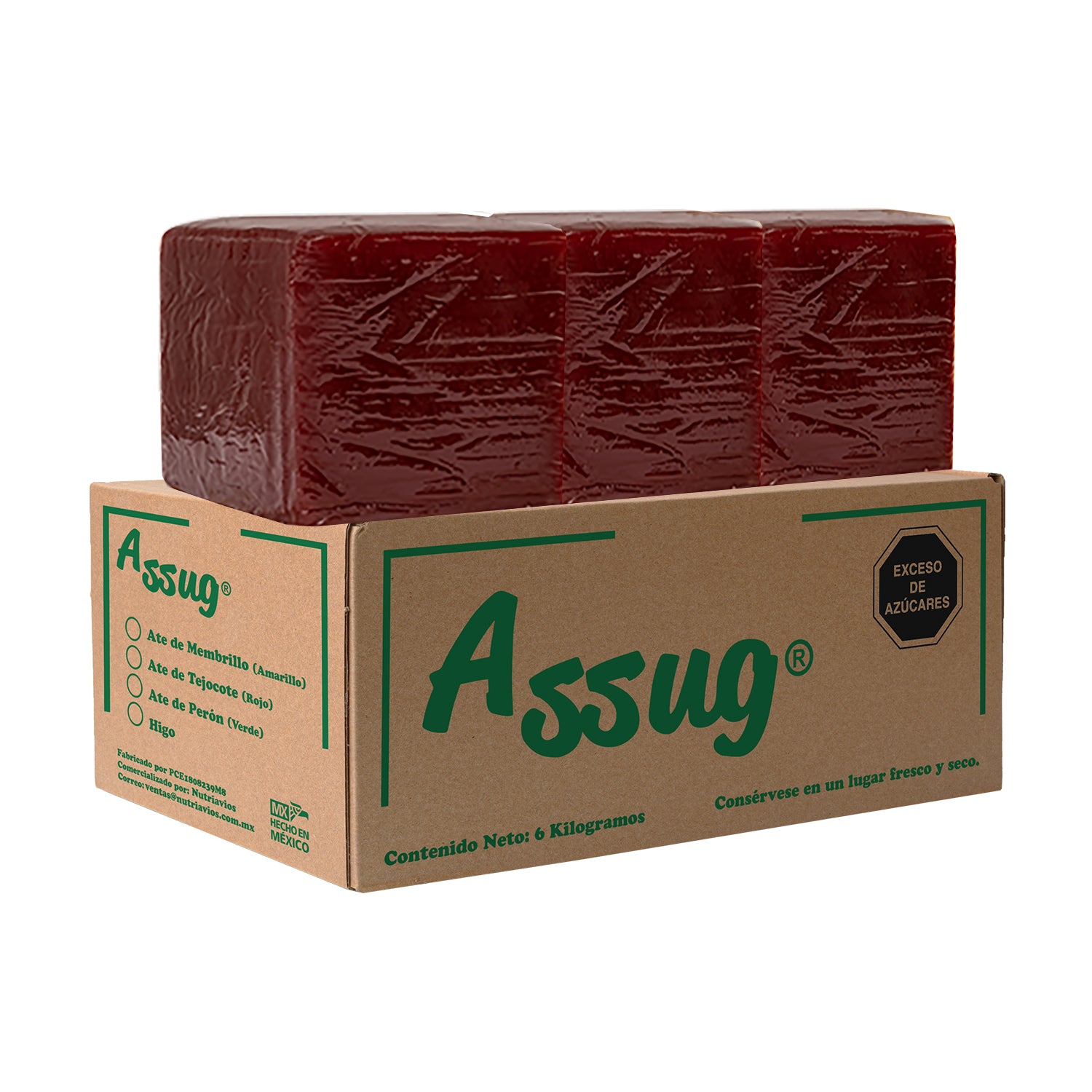 ATE ROJO ASSUG 100 CAJAS CON 6 KG TARIMA