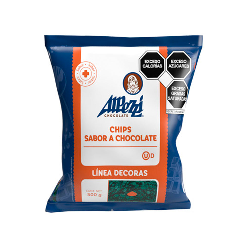 500 GR CHIPS ALPEZZI VERDE BOLSA