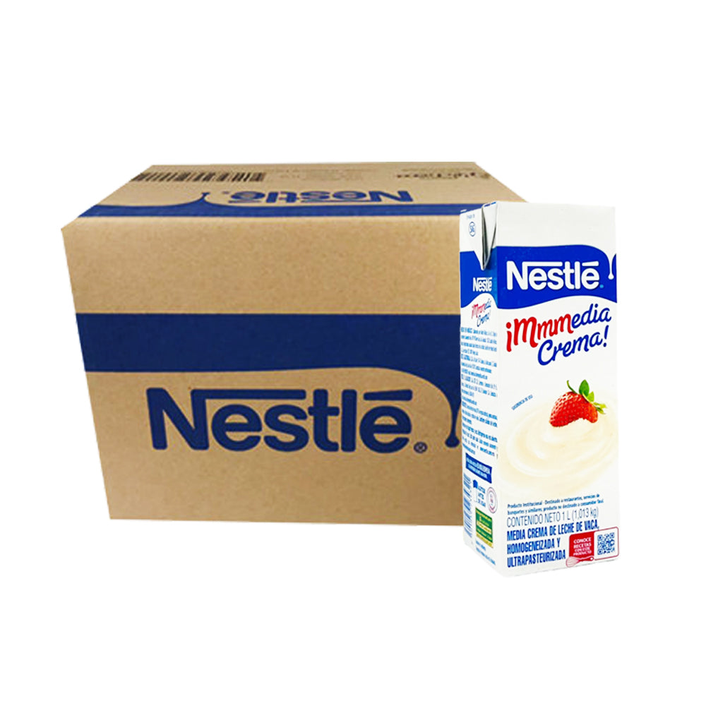 12 LT MEDIA CREMA NESTLE CAJA&