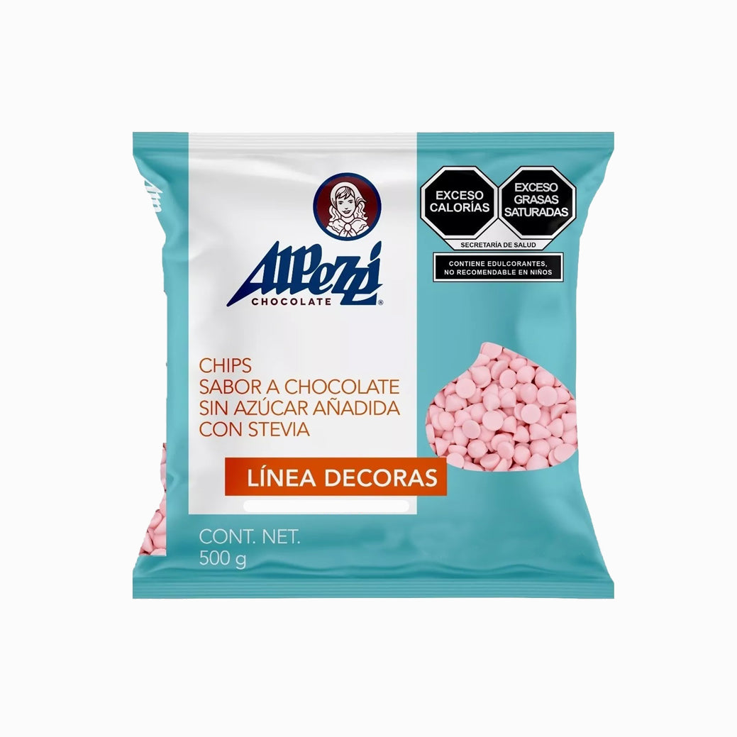 500 GR CHIPS ALPEZZI ROSA PASTEL SIN AZUCAR BOLSA