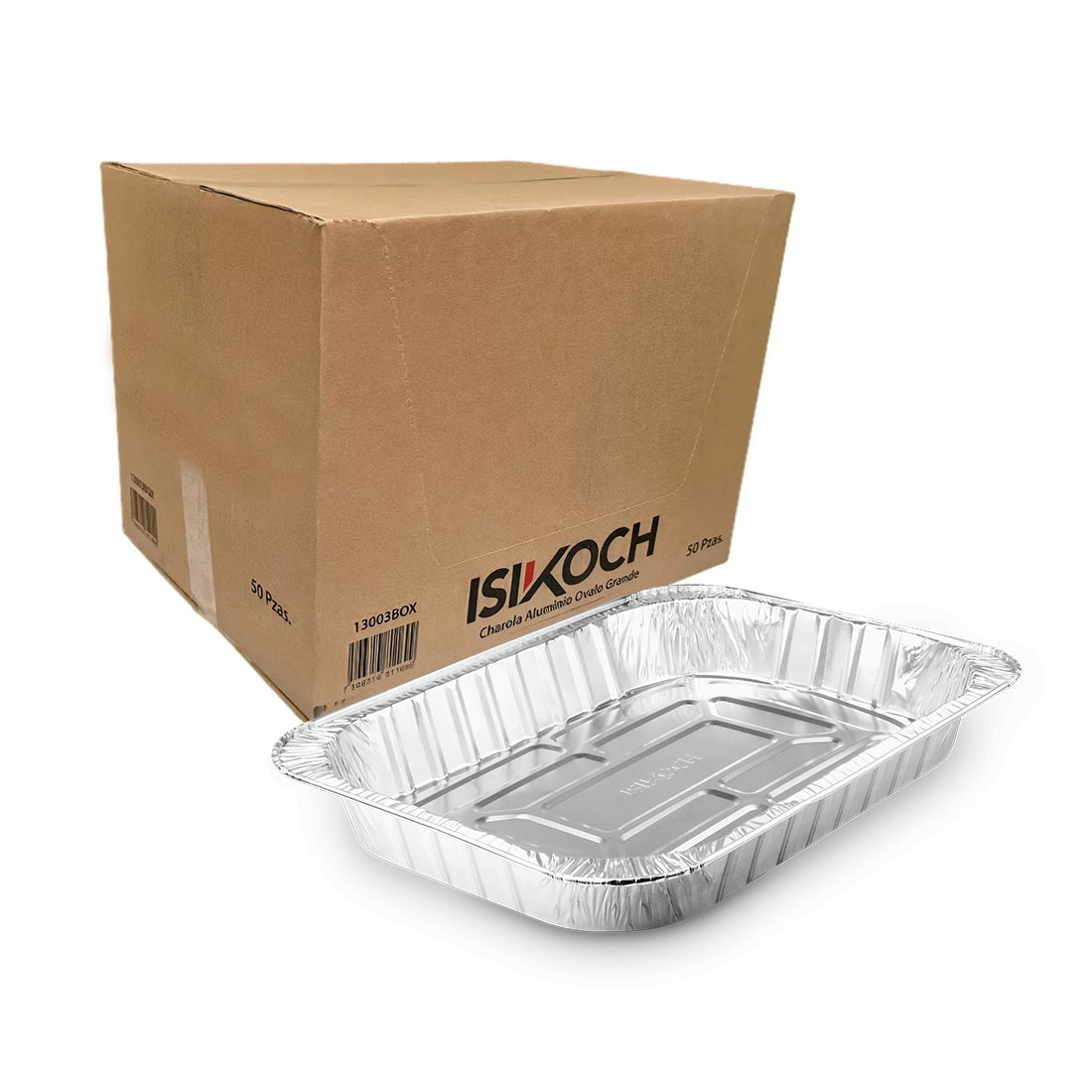 50 PZ PAVERA RECTANGULAR GRANDE 43.5x30.5x6.5 ISIKOCH CAJA