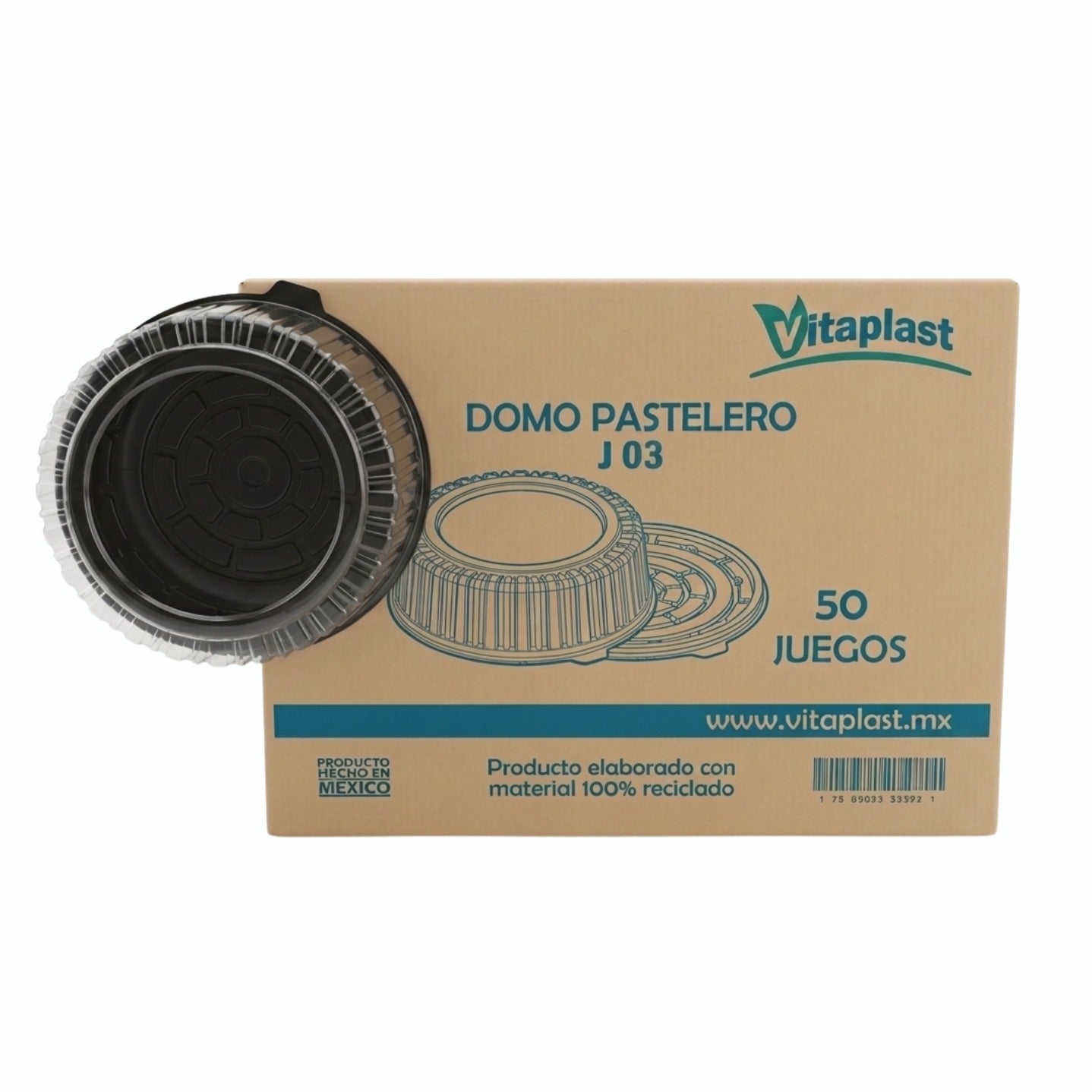 50 PZ DOMO P/PASTEL J-03/DB10A P-30 VITAPLAST CAJA