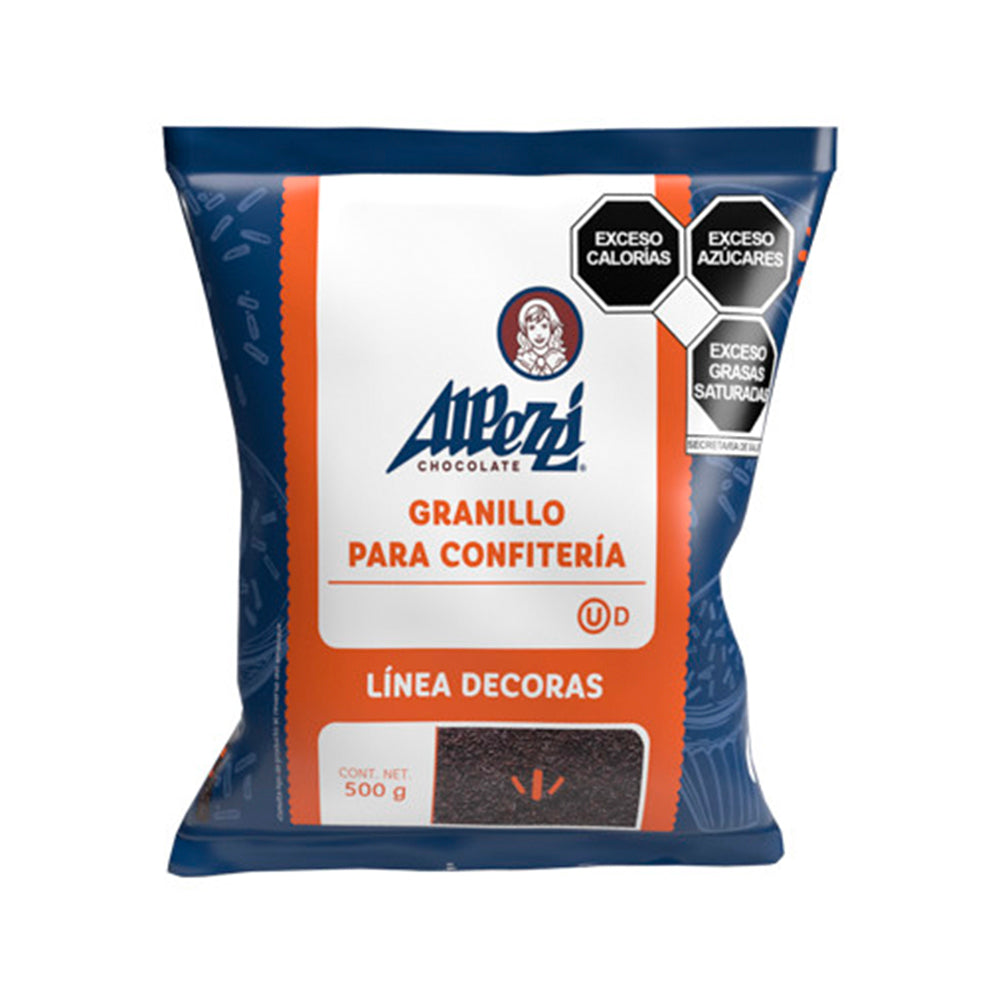 500GR GRANILLO ALPEZZI PREMIUM SEMI AMARGO BOLSA