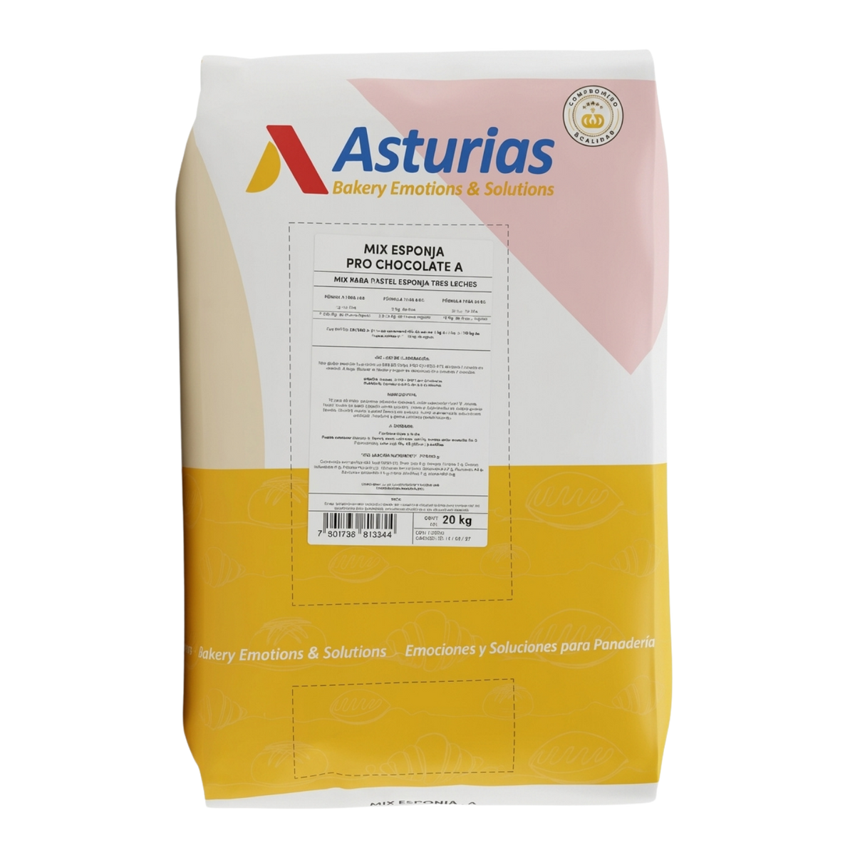 20 KG HARINA MIX ESPONJA PRO CHOCOLATE ASTURIAS BULTO