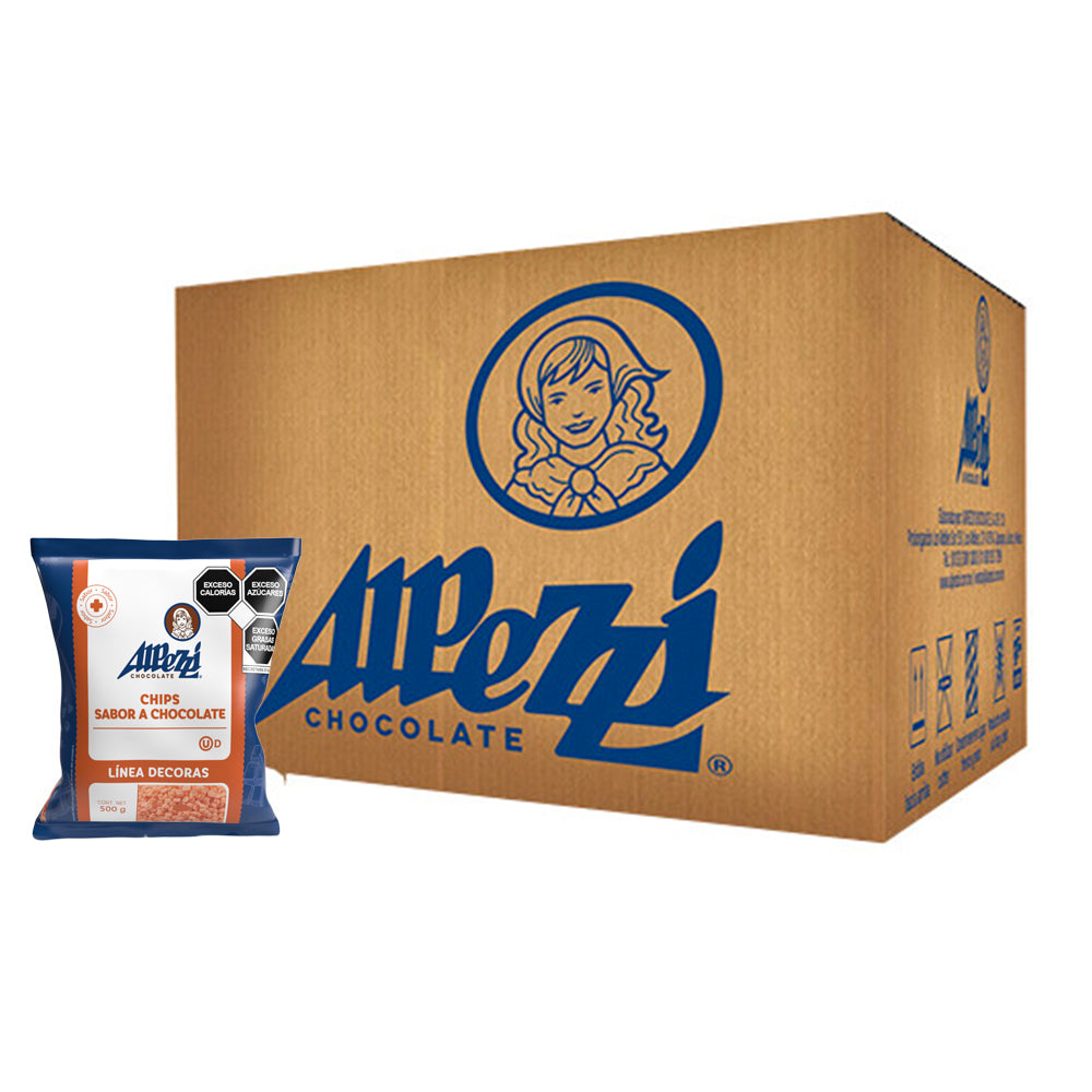 20PZ/500GR CHIPS ALPEZZI SALMON CAJA