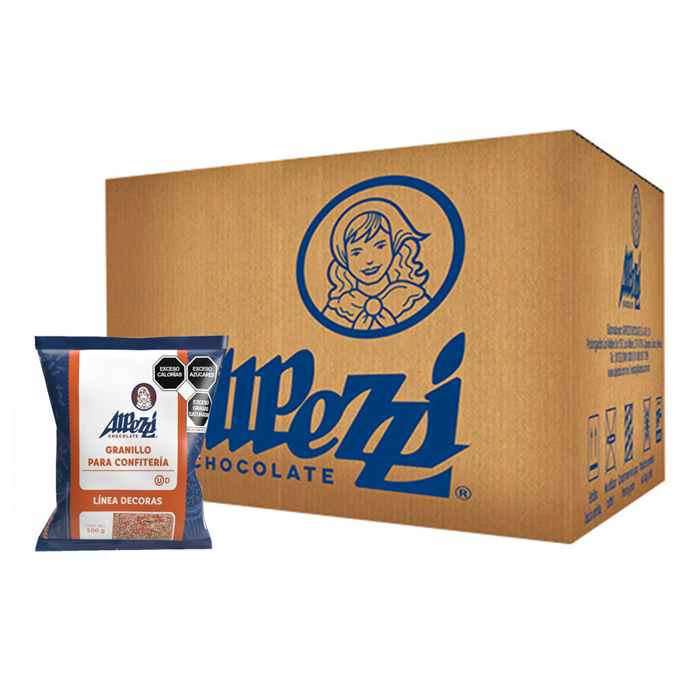 20PZ/500GR GRANILLO ALPEZZI DE COLORES CAJA