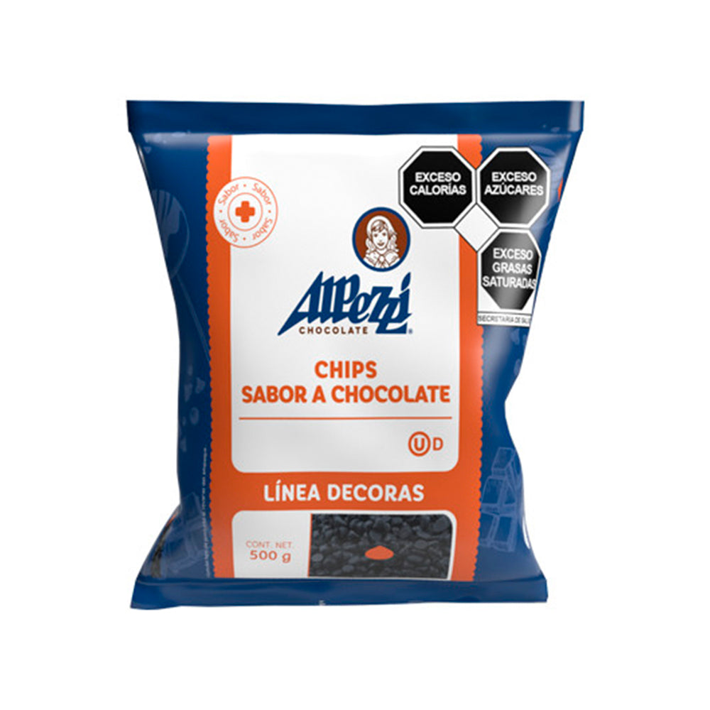 500 GR CHIPS ALPEZZI NEGRO BOLSA