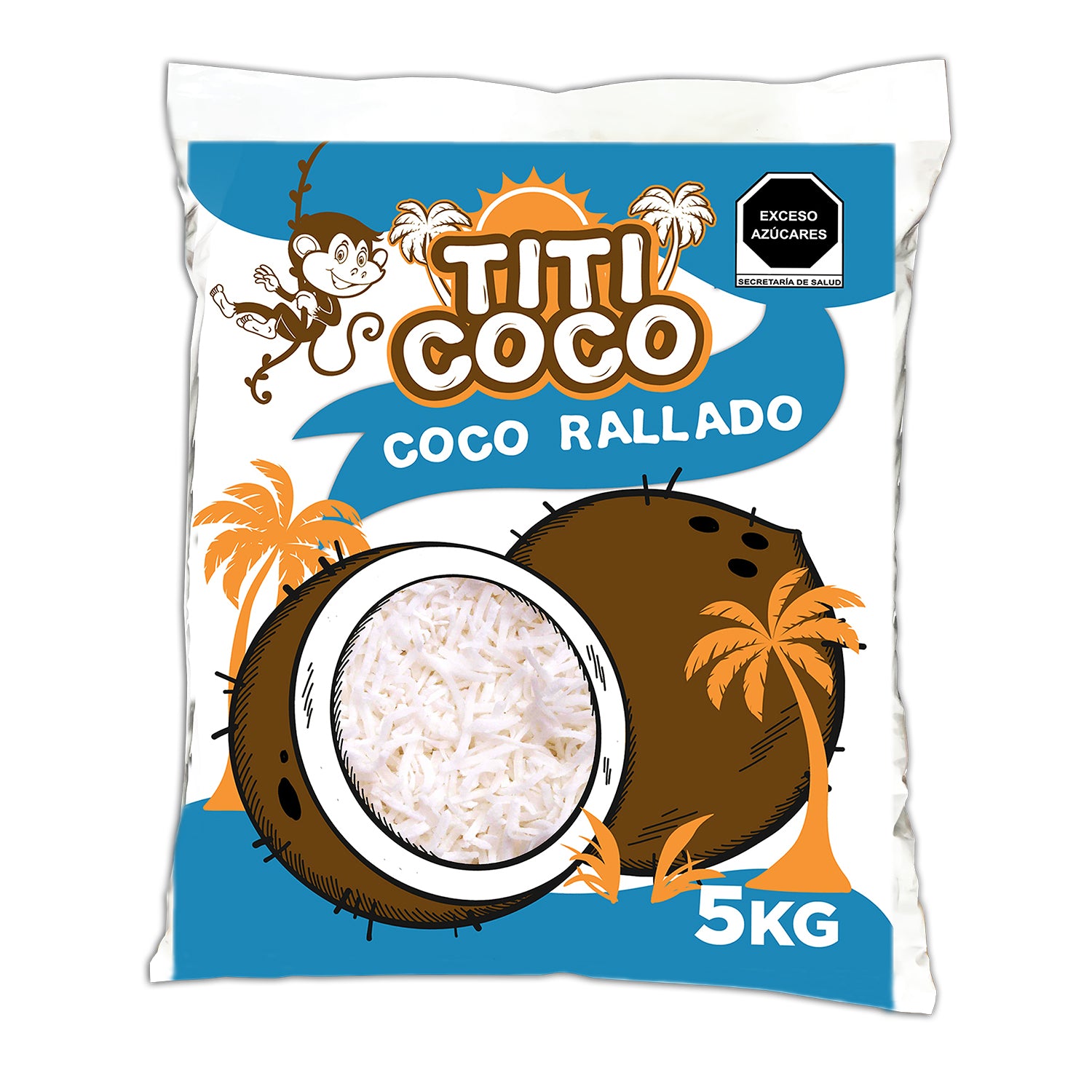 5 KG COCO RAYADO SIN AZUCAR TITI COCO BOLSA
