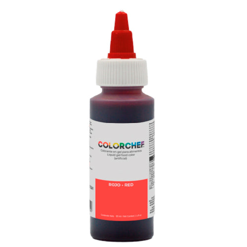 60 ML GEL COLOR CHEF ROJO PIEZA