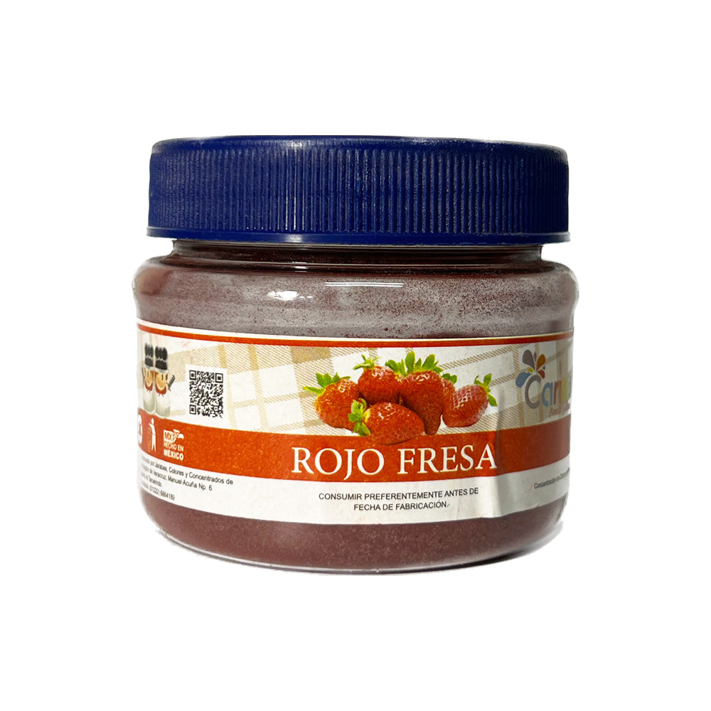 90 GR COLOR CARISA ROJO FRESA BOTE
