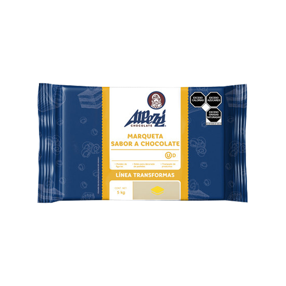 5 KG MARQUETA CHOCOLATE ALPEZZI LACTEA PREMIUM PIEZA