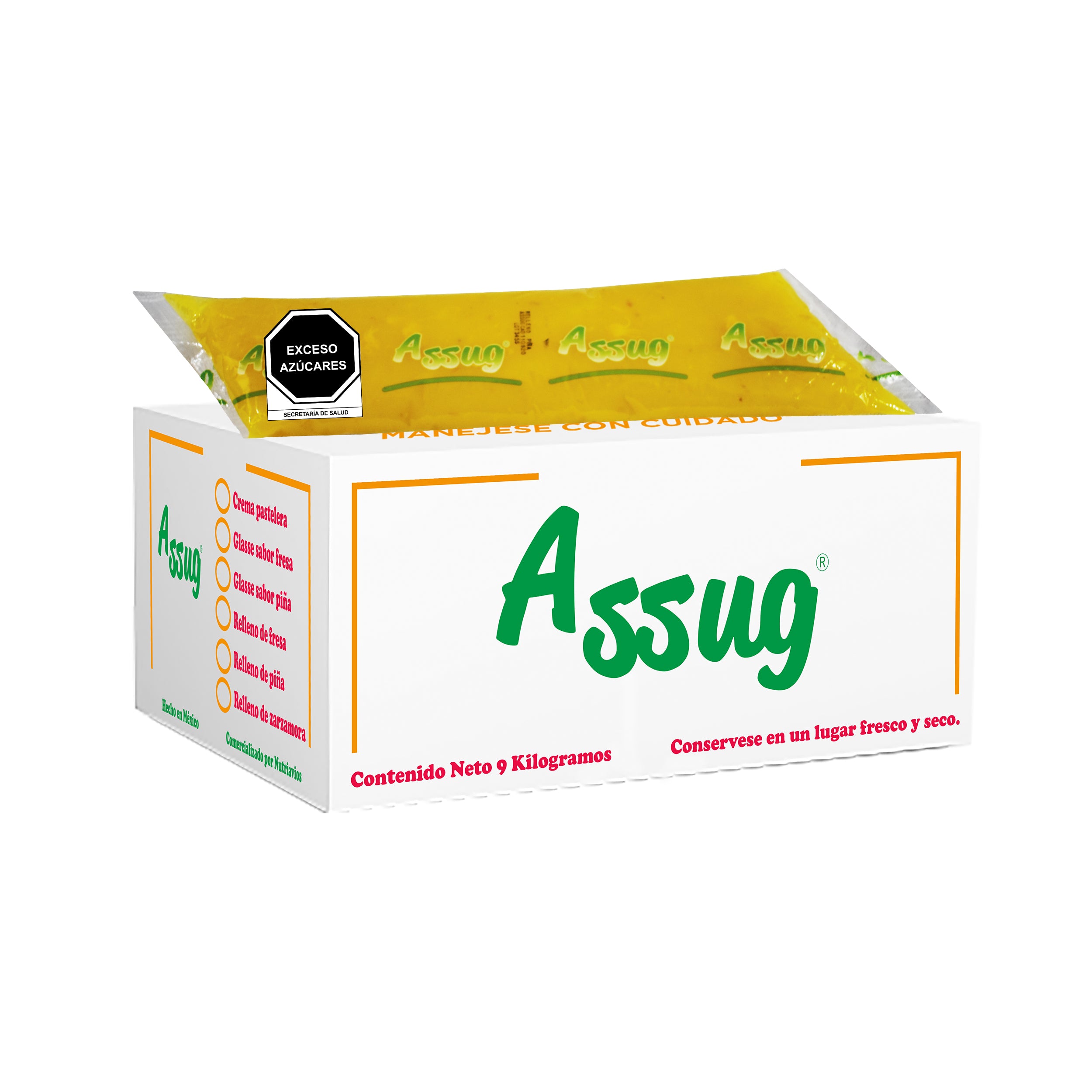 9 KG RELLENO ASSUG PIÑA CAJA