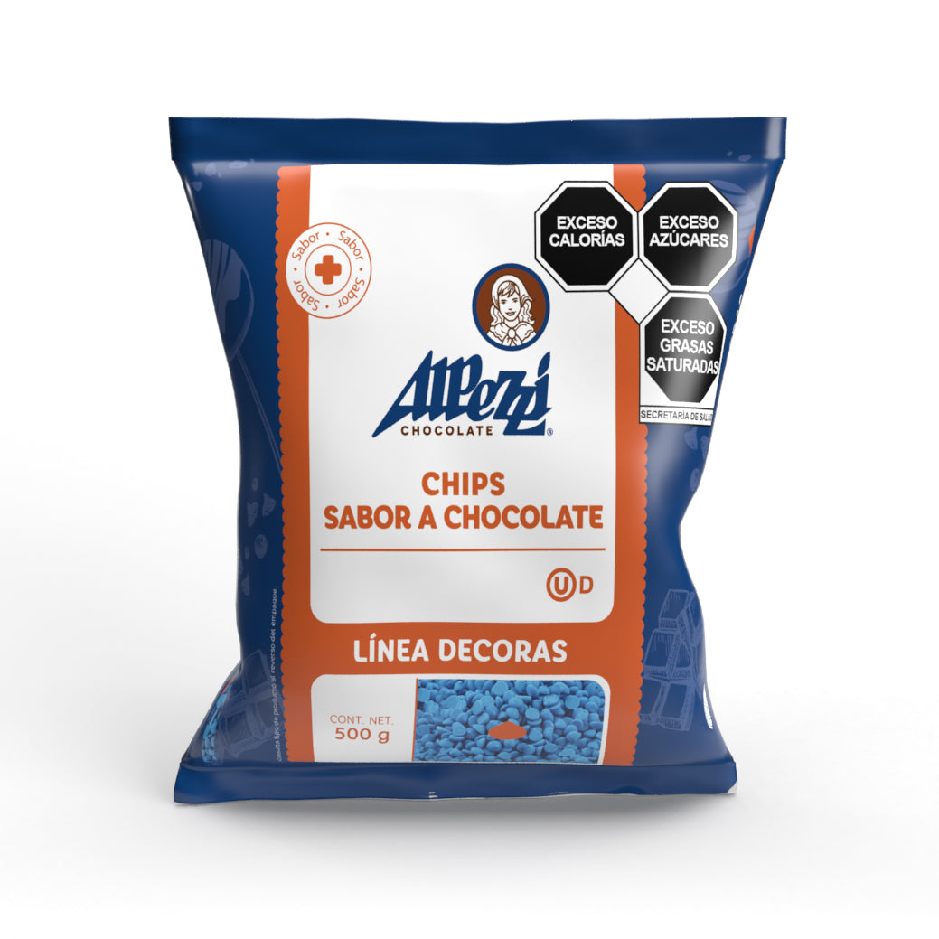 500GR CHIPS ALPEZZI AZUL BOLSA