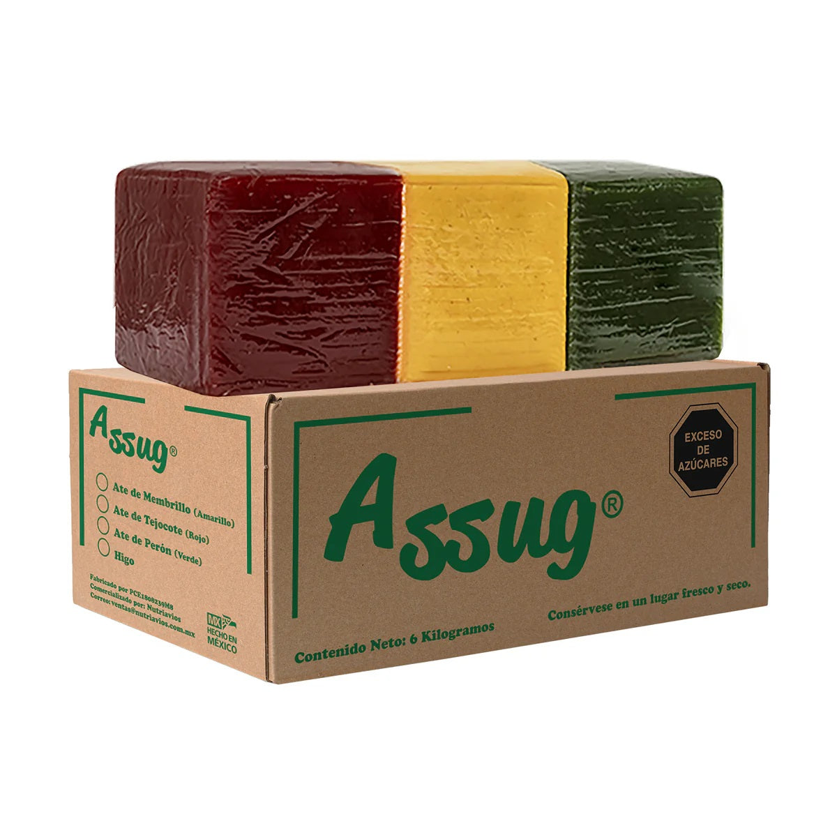 ATE TRICOLOR ASSUG 100 CAJAS CON 6 KG TARIMA