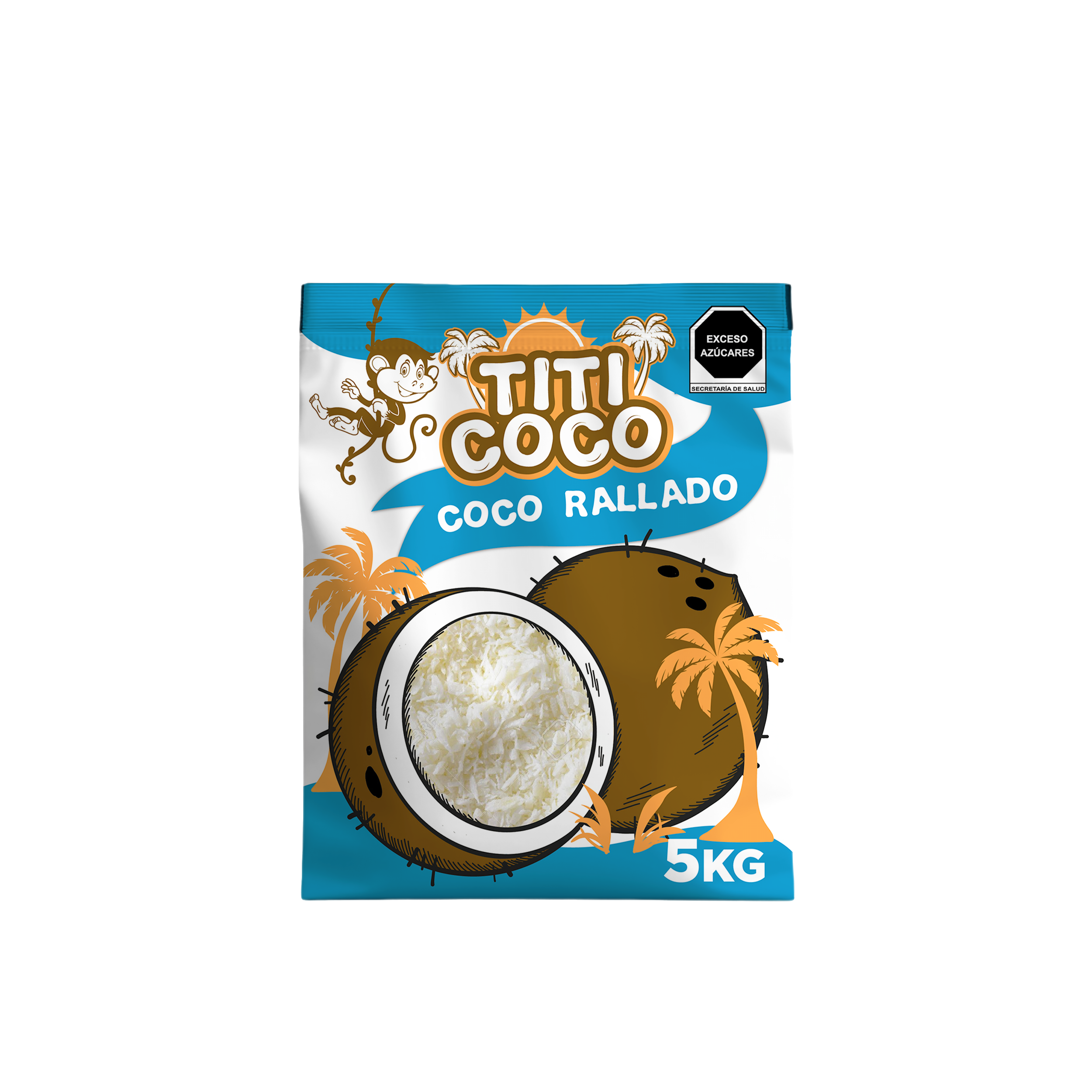 5 KG COCO RAYADO SIN AZUCAR TITI COCO BOLSA