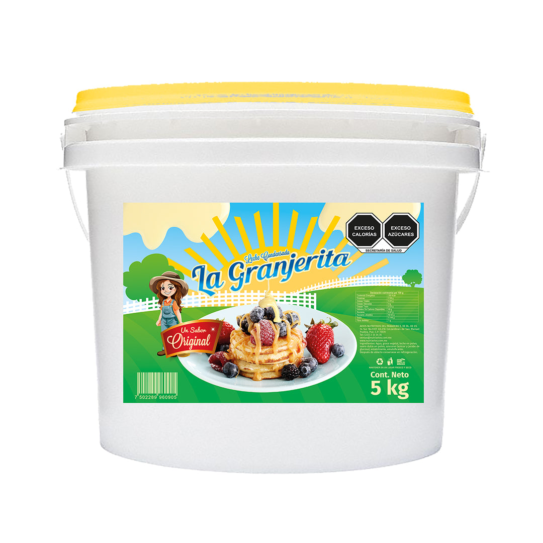 5 KG LECHE CONDENSADA LA GRANJERITA CUBETA