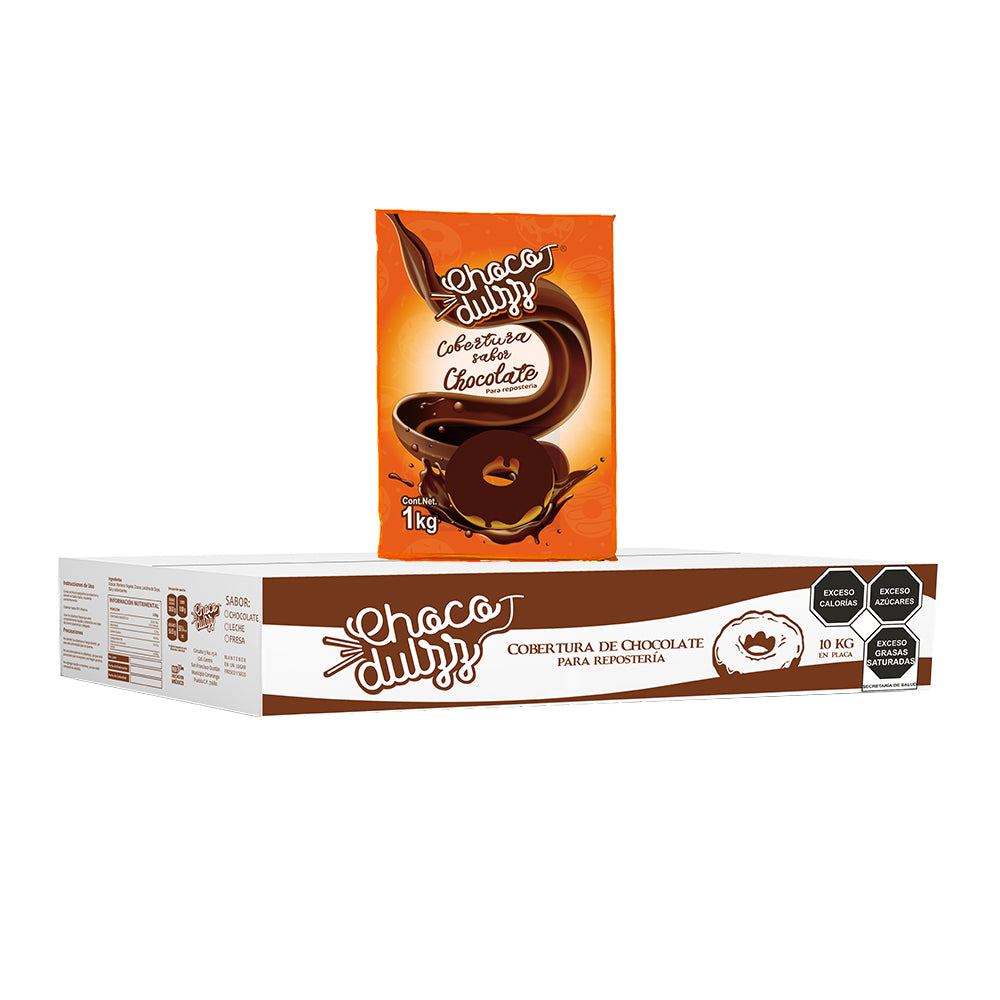 10PZ/1KG COBERTURA COCOA NATURAL CHOCODULZZ CAJA