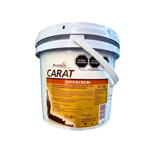 5 KG CARAT SUPER CREAM AVELLANA PURATOS CUBETA