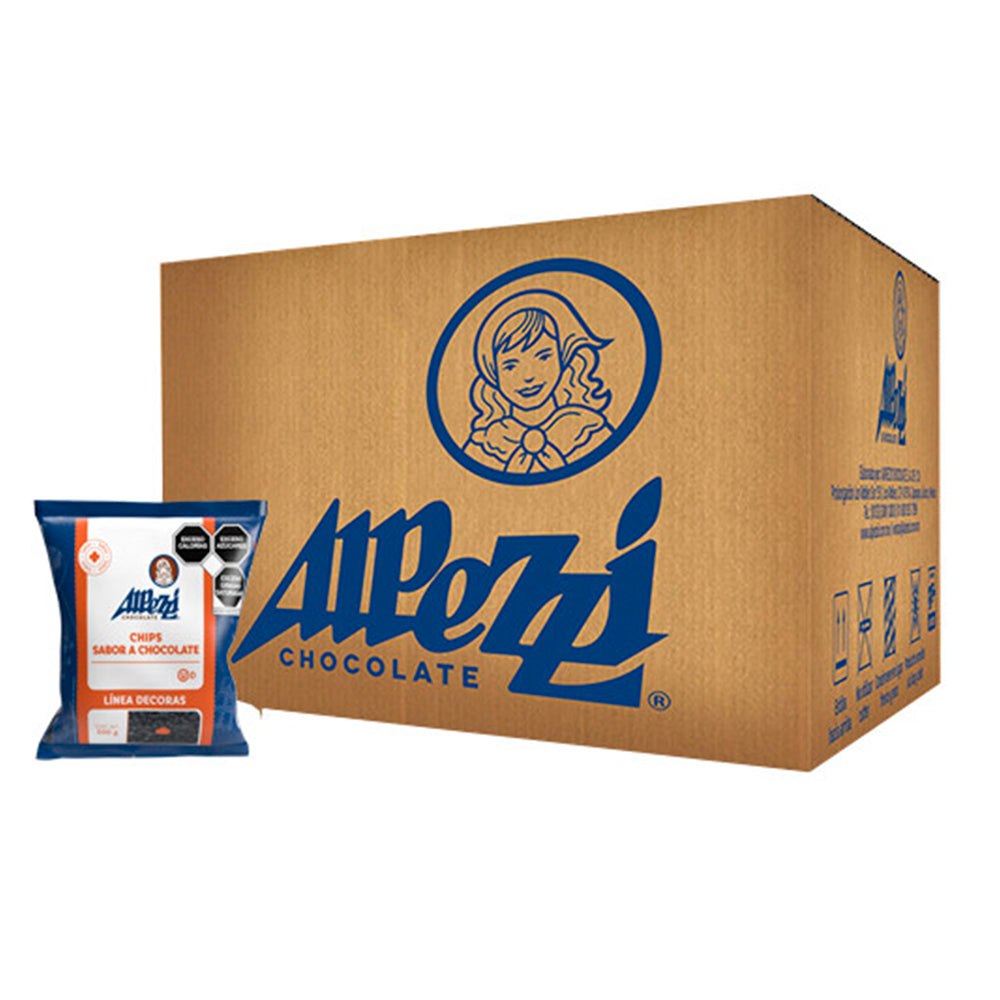 20PZ/500GR CHIPS ALPEZZI NEGRO CAJA