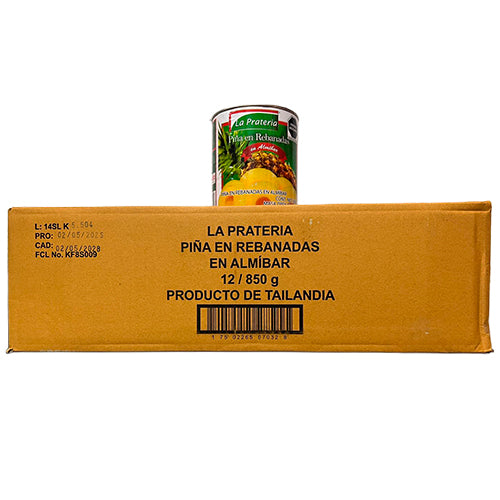 12PZ/850GR PIÑA REBANADA LA PRATERIA CAJA