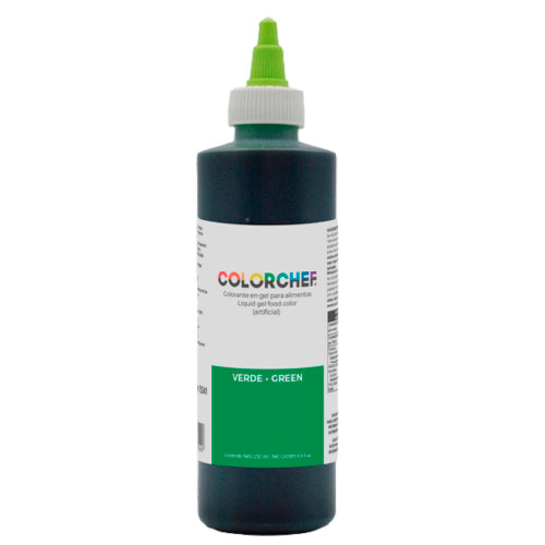 250 ML GEL COLOR CHEF VERDE PIEZA