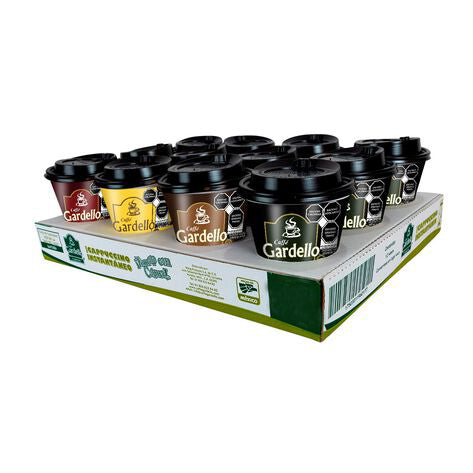 12PZ/45GR/12OZ CAFE GARDELLO CARTON SURTIDO CHAROLA