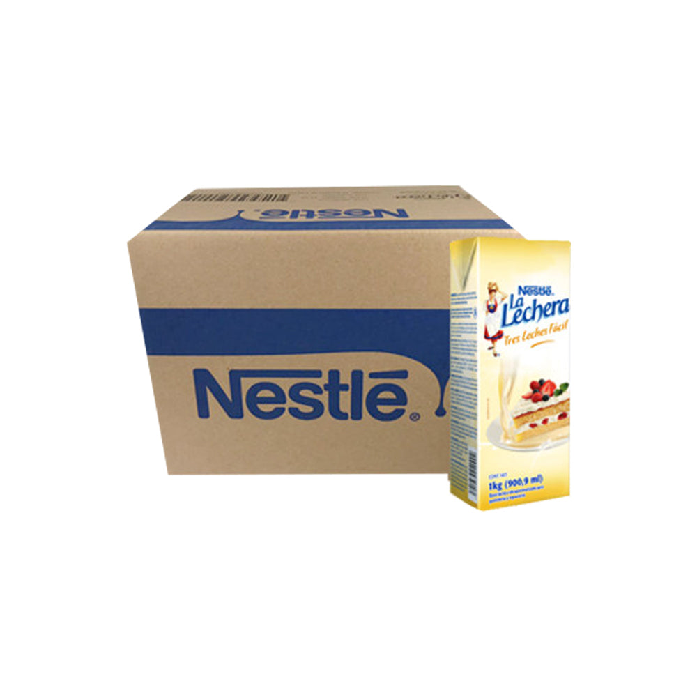 12PZ/900ML LA LECHERA 3 LECHES CAJA&
