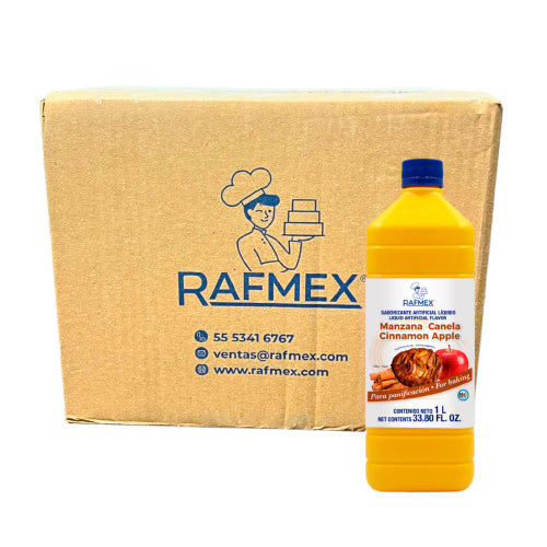 12PZ/1 LT ESENCIA RAFMEX MANZANA CANELA CAJA
