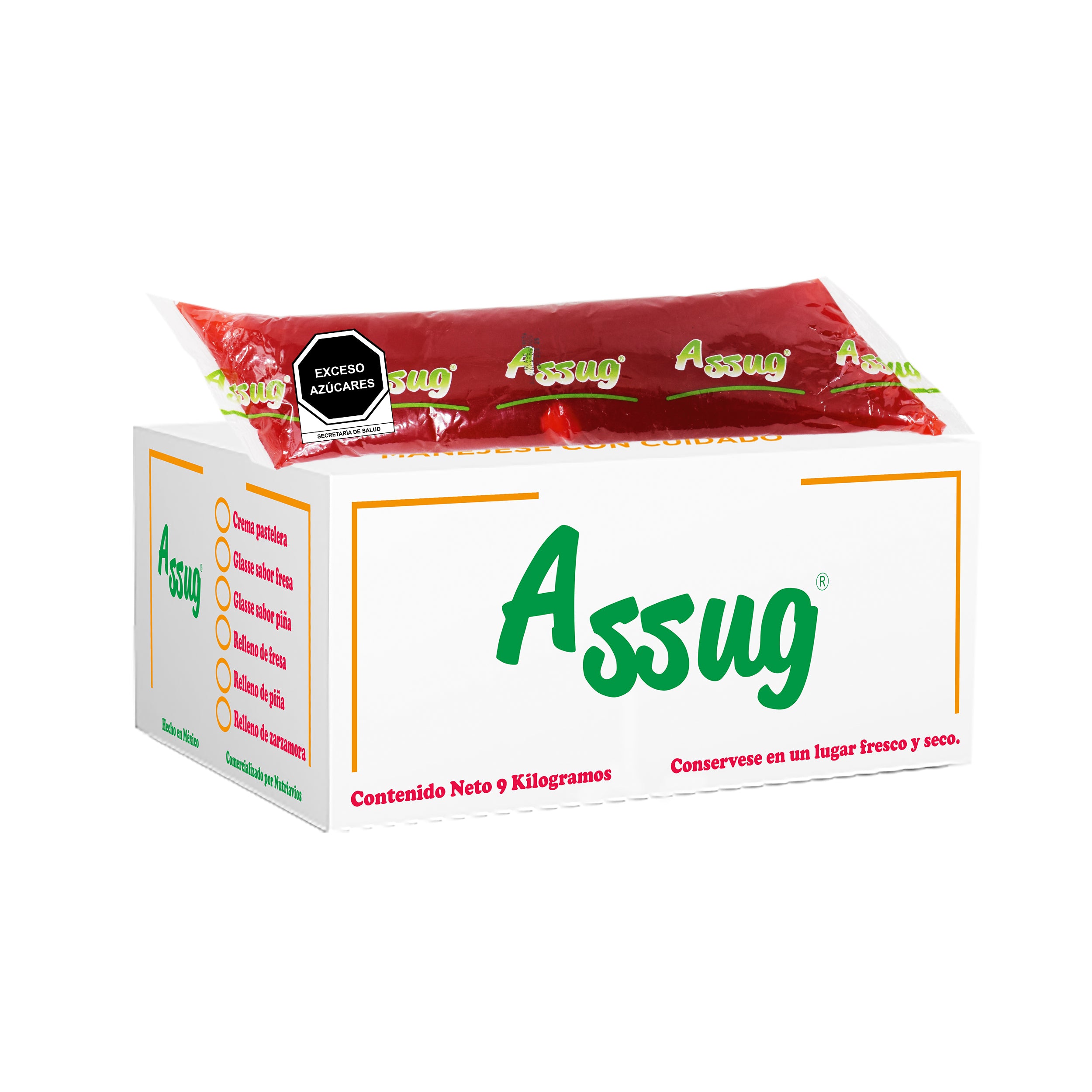 9 KG RELLENO ASSUG FRESA CAJA