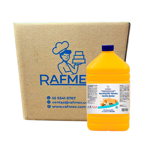 4PZ/4 LT ESENCIA RAFMEX MANTEQUILLA VAINILLA CAJA