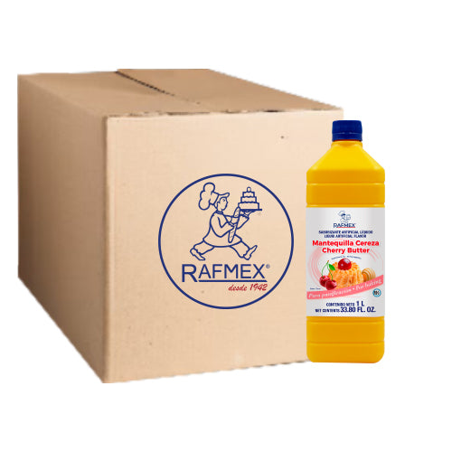 12PZ/1 LT ESENCIA RAFMEX MANTEQUILLA CEREZA CAJA