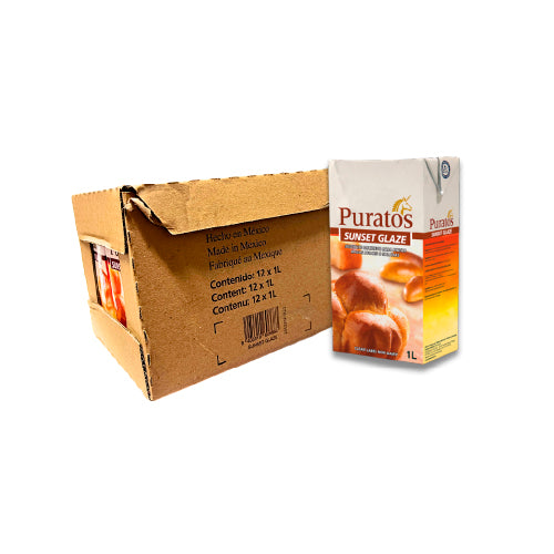 12 LT SUNSET GLAZE PURATOS CAJA