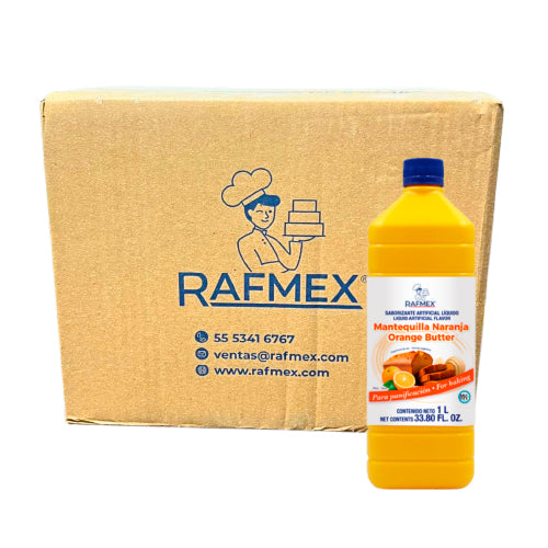 12PZ/1 LT ESENCIA RAFMEX MANTEQUILLA NARANJA CAJA
