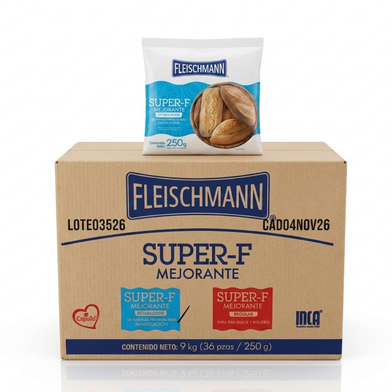 36PZ/250GR MEJORANTE SUPER F AZUL CAJA
