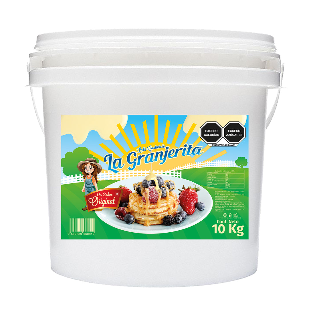 10 KG LECHE CONDENSADA LA GRANJERITA CUBETA