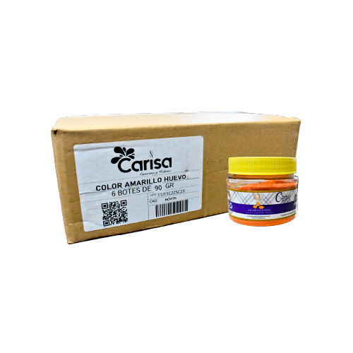 30PZ/90GR COLOR CARISA AMARILLO HUEVO CAJA
