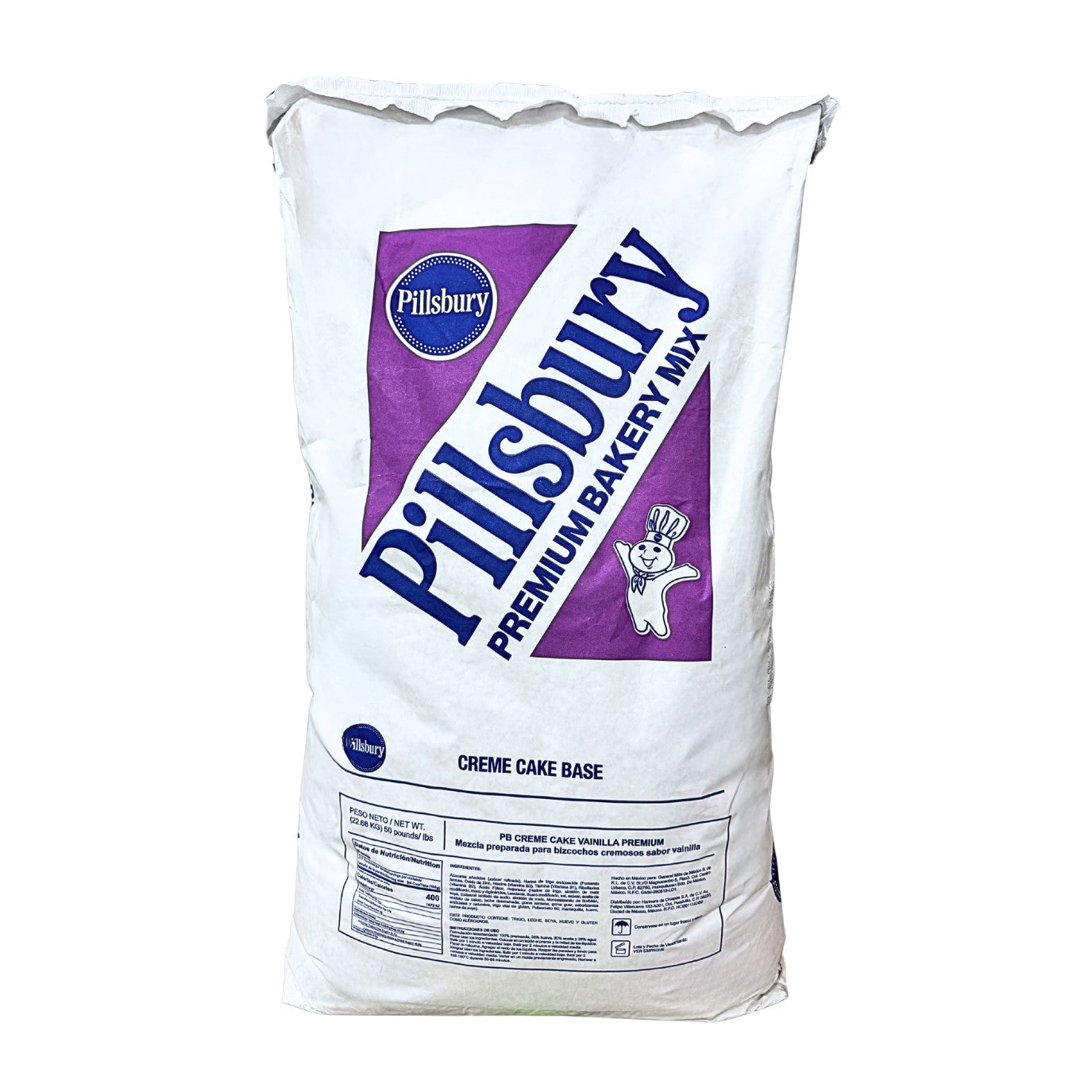 22.6 KG HARINA PILLSBURY PREMIUM CREAMCAKE VAINILLA BULTO