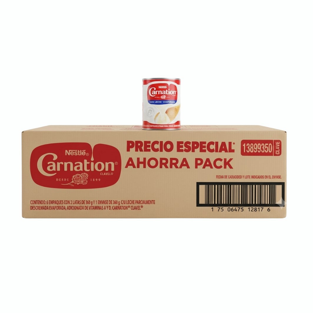 18PZ/360ML CLAVEL AHORRA PACK CAJA