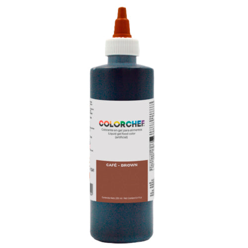 250 ML GEL COLOR CHEF CAFE PIEZA