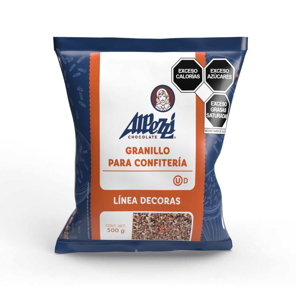 500 GR GRANILLO MIXTO ALPEZZI CHOCOLATE BOLSA