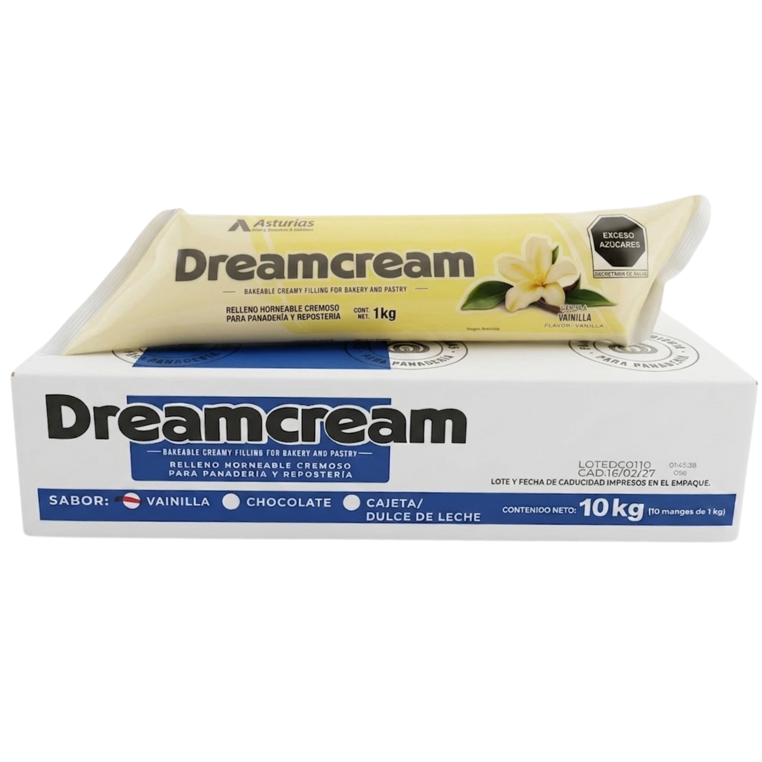 10KG CREMA PASTELERA DREAMCREAM ASTURIAS CAJA