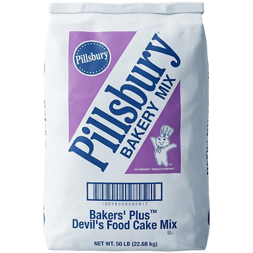 22.6 KG HARINA PILLSBURY BAKERS PLUS DEVILS FOOD BULTO