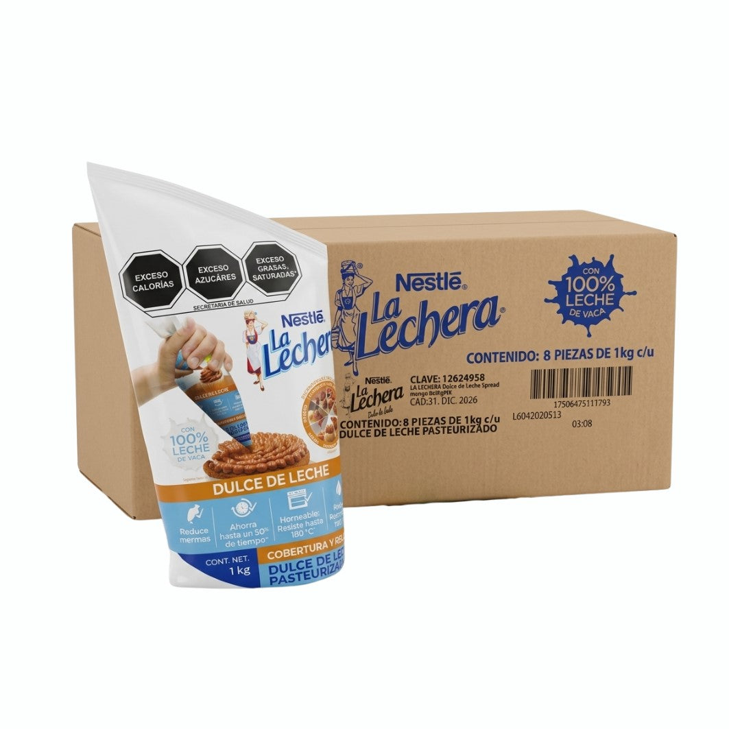 8/1KG DULCE DE LECHE NESTLE EN MANGA CAJA